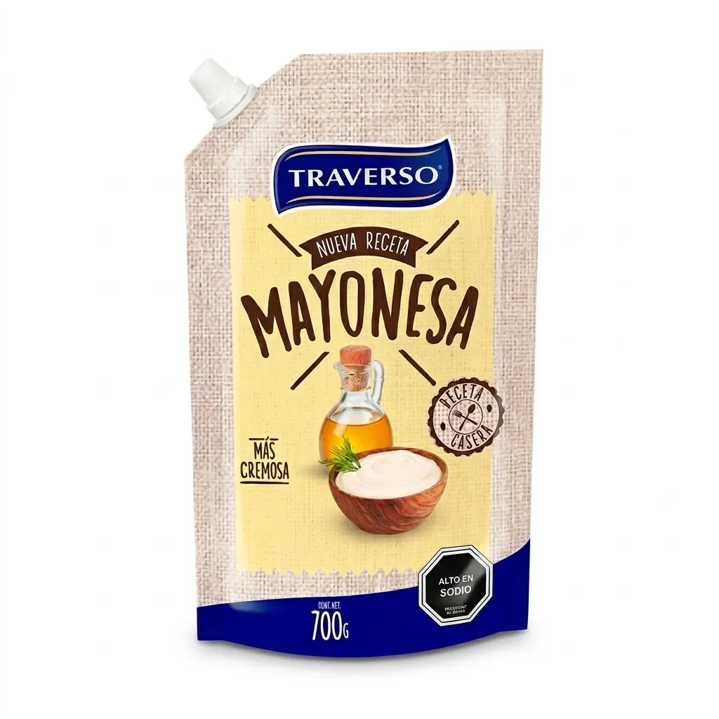 Mayonesa Traverso 780 cc Doypack Unidad