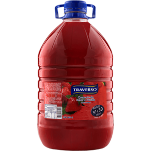 Jugo Concentrado de 5 lts Frutilla Traverso Bidon