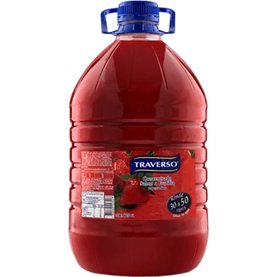 Jugo Concentrado de 5 lts Frambuesa Traverso Bidon
