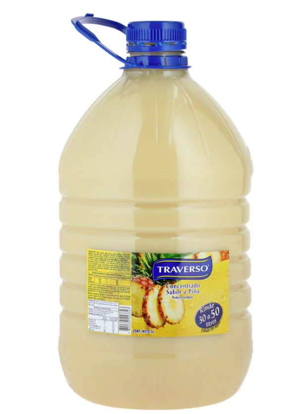 Jugo Concentrado bidon de 5 lts Piña Traverso Bidon