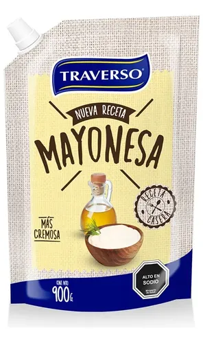Mayonesa Traverso 900 cc Doypack Unidad