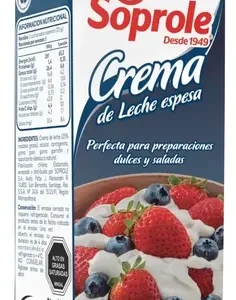 Crema Espesa Soprole de 200 cc Unidad